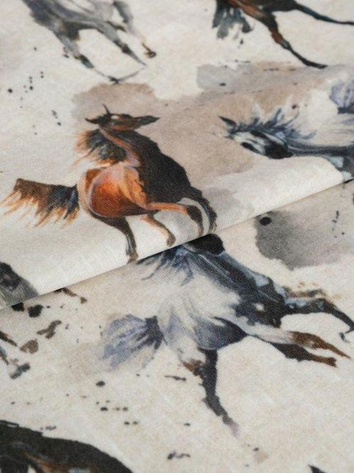 CAVALCATA DANS LE VENT - Superbe Velours en Édition Limitée, Antiek en Kunst, Antiek | Tapijten, Tafelkleden en Textiel
