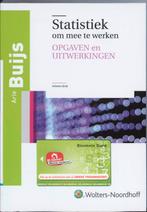 Statistiek om mee te werken opgaven en uitwerkingen, Boeken, Verzenden, Zo goed als nieuw