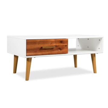 vidaXL Salontafel 90x50x40 cm massief acaciahout, Verzenden