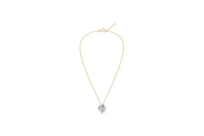 Halsketting - 14 karaat Geel goud - 3.41ct. tw. Diamant, Handtassen en Accessoires, Kettingen