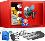 Kluis met cijferslot - Met sluitel - Elektronisch - 20x31x20, Verzenden