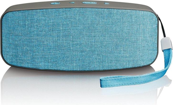 Lenco BT-130 - Bluetooth speaker met AUX-ingang - Grijs, Audio, Tv en Foto, Luidsprekerboxen, Nieuw, Verzenden