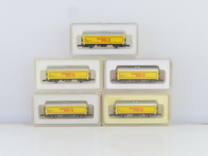 Märklin Z - 8632 - Modeltrein goederenwagon (5) - 5x, Hobby en Vrije tijd, Modeltreinen | H0