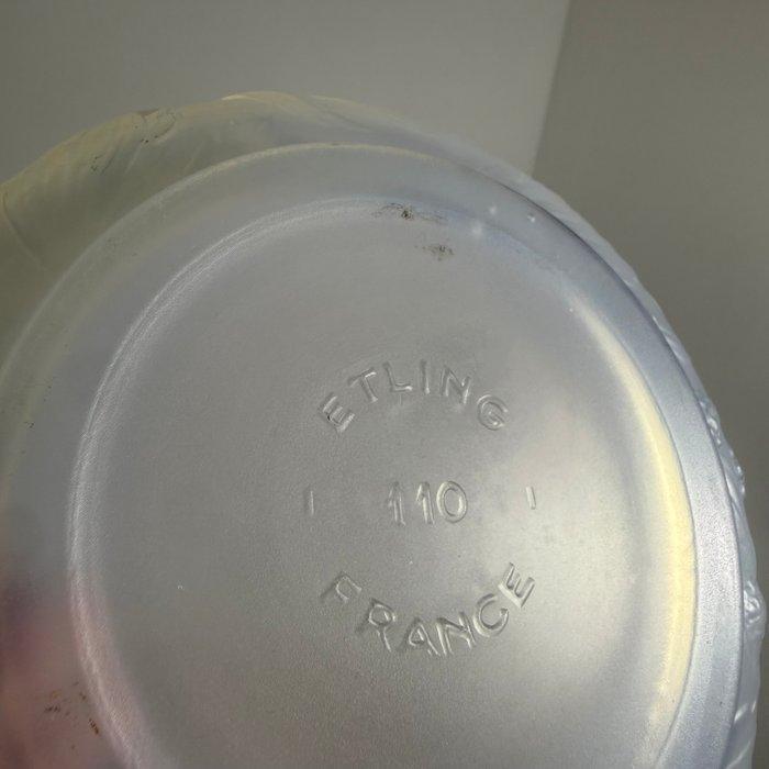 Etling - Doos - decor met opaalachtige frambozen - Glas -, Antiquités & Art, Antiquités | Verre & Cristal