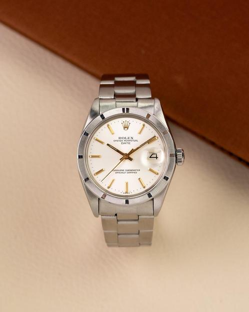 Rolex Oyster Perpetual Date 34 1500 uit 1971, Handtassen en Accessoires, Horloges | Antiek, Verzenden