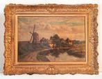 Hendrik Gerard ten Hoet (1855-1928) - Landschap met molen