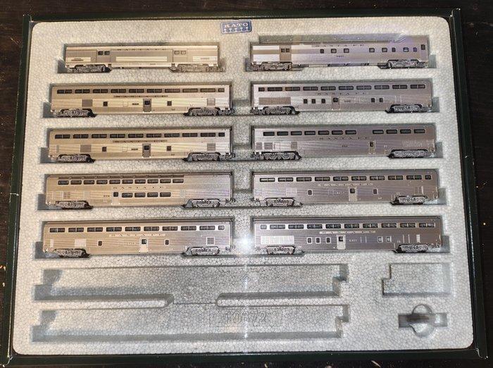 Kato N - 106-075 - Modeltrein personenwagonset (1) - AT & SF, Hobby en Vrije tijd, Modeltreinen | N-Spoor