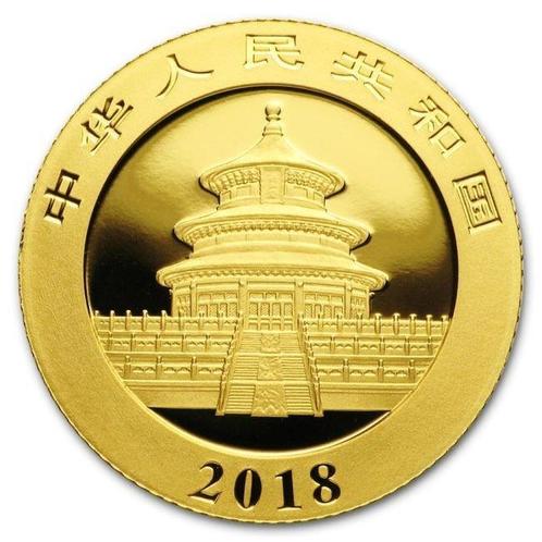 Chine. 2018 50 Yuan China 3g Gold Panda Coin, Postzegels en Munten, Edelmetalen en Baren