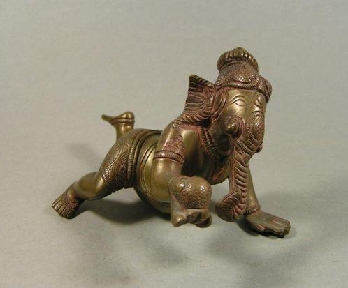 sculptuur, Sculpture of Ganesha as butter thief - 9 cm -, Antiek en Kunst, Kunst | Niet-Westerse kunst