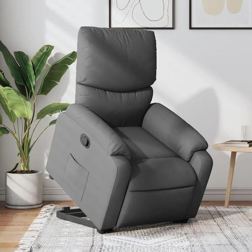 vidaXL Fauteuil inclinable Gris foncÃ© Tissu, Huis en Inrichting, Fauteuils, Verzenden