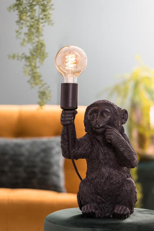 Tafel en bureaulampen Monkey Tafellamp zwart, Maison & Meubles, Lampes | Lampes de table, Envoi