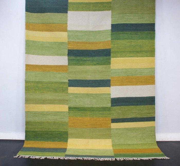 Handgeweven Turkse kelim tapijt van wol, groen, nieuw -, Huis en Inrichting, Stoffering | Tapijten en Vloerkleden