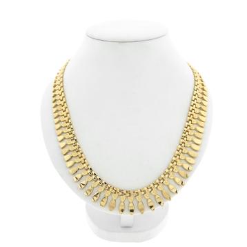 Gouden Cleopatra collier | 45 cm (schakelketting) beschikbaar voor biedingen