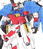 Katsura, Tatsumi - 1 Original colour drawing - Mobile Suit, Boeken, Nieuw