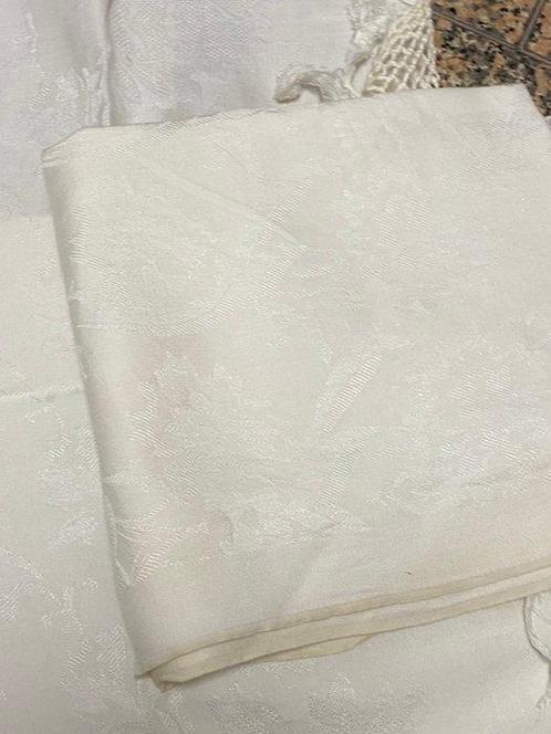 Serviette (3) - 142 cm - 58 cm, Antiek en Kunst, Antiek | Tapijten, Tafelkleden en Textiel