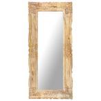 vidaXL Spiegel 110x50 cm massief mangohout, Huis en Inrichting, Woonaccessoires | Spiegels, Verzenden, Nieuw