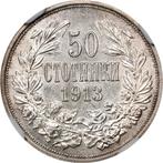 Bulgarije. Ferdinand I. 50 Stotinki 1913 - NGC MS62
