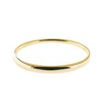 Gouden gladde slavenarmband | Ø 64 mm (gouden slavenarmband, Ophalen of Verzenden, Gebruikt, Overige kleuren, Goud
