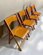 Handy - Klapstoel - berk - Vier houten klapstoelen