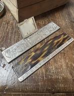 Kam - .800 zilver - kam met spiegel, Antiek en Kunst