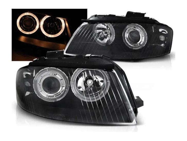 Angel Eyes koplampen Black geschikt voor Audi A3 8P, Auto-onderdelen, Verlichting, Nieuw, Audi, Verzenden