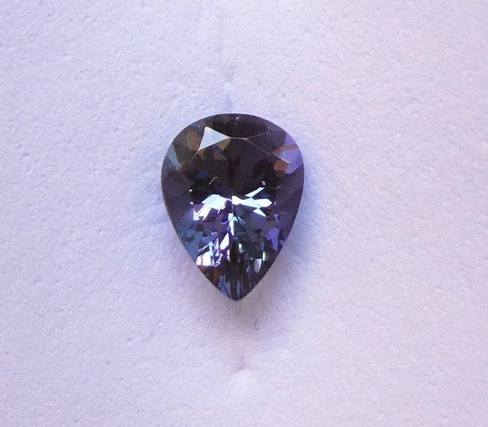 Tanzaniet - 1.43 ct - Instituto Gemólogico Español (IGE), Handtassen en Accessoires, Edelstenen