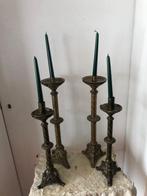 Kaarsenhouder (4) - Brons, Twee paren kandelaars uit de, Antiek en Kunst