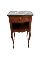 Nachtkastje - Hout, Marmer