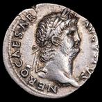 . Romeinse Rijk Nero (54-68 n.Chr.). Denarius Roma - Roma, Postzegels en Munten
