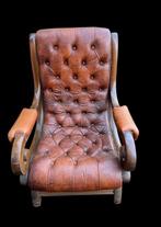 Fauteuil - Hout - Armstoel 1900 Frankrijk, Antiek en Kunst