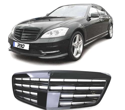 Calandre Pour Mercedes S W221 09-13 Look Amg Noir Brillant, Autos : Pièces & Accessoires, Carrosserie & Tôlerie, Envoi