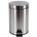 2dekans | BRASQ Pedaalemmer - 20L - RVS - Zilver - 28.9 x, Huis en Inrichting, Woonaccessoires | Prullenbakken, Ophalen of Verzenden