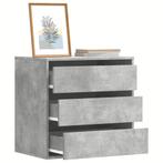 vidaXL Ladekast 60x41x58 cm bewerkt hout betongrijs, Huis en Inrichting, Verzenden, Nieuw