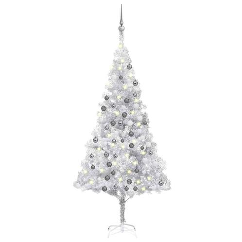 vidaXL Kunstkerstboom met verlichting en kerstballen 180 cm, Diversen, Kerst, Nieuw, Verzenden