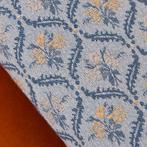 BA133 - Mini Damaststof Azuurblauw - van kleur veranderend, Antiek en Kunst