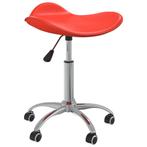 vidaXL Eetkamerstoel draaibaar kunstleer rood, Huis en Inrichting, Stoelen, Verzenden, Nieuw