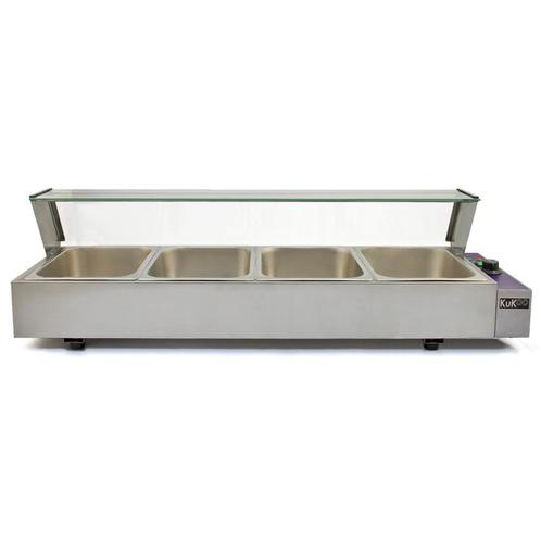 KuKoo 4 Chafing Dish Au Bain Marie Warmhoud Schalen, Articles professionnels, Horeca | Autre, Envoi