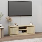 vidaXL Meuble TV avec porte Chêne sonoma 102x30x36 cm, Maison & Meubles, Verzenden, Neuf