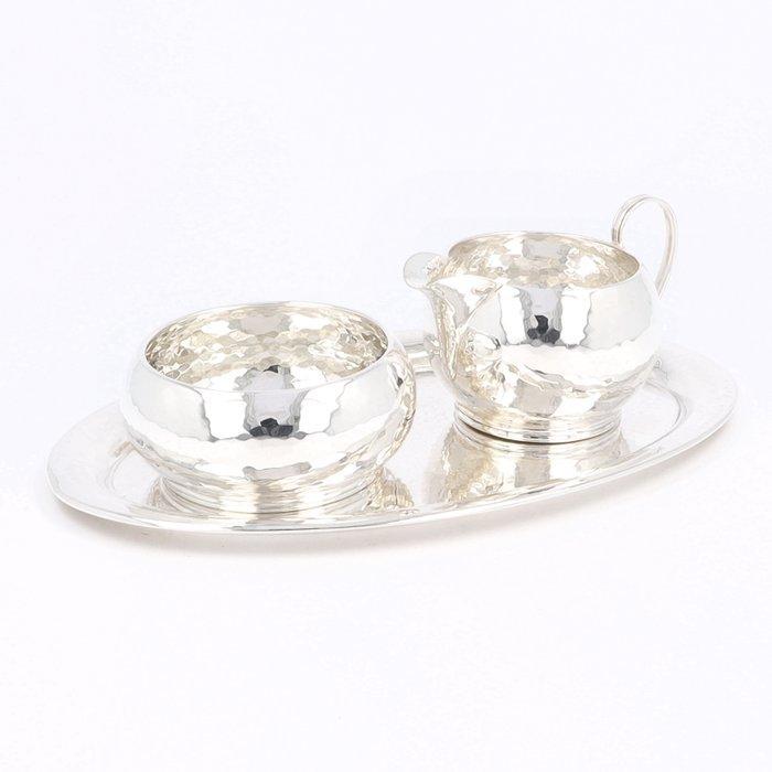 Brückman &amp; Söhne - Art-Deco - Suiker en roomstel (3) - .835, Antiek en Kunst, Antiek | Zilver en Goud