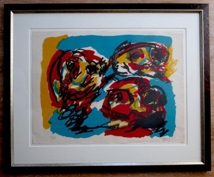 Karel Appel (1921-2006) - Three Heads, Antiek en Kunst, Antiek | Overige Antiek