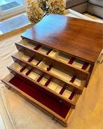 Tafelservies - Mahonie, Multiplex - Kist voor zilverwerk,