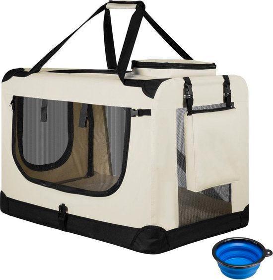 2dekans | Juskys – Lassie Hondentransportbox – 50 x 34 x 36, Dieren en Toebehoren, Honden-accessoires, Ophalen of Verzenden