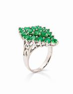 Zonder minimumprijs - Ring Zilver, Verguld, 18 karaat., Nieuw