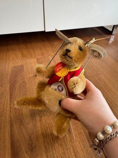 Steiff - Jouet Vintage Juggler Kangaroo with Cymbals, Antiek en Kunst, Antiek | Speelgoed