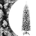 vidaXL Kunstkerstboom met sneeuw smal 150 cm PVC groen, Verzenden, Nieuw