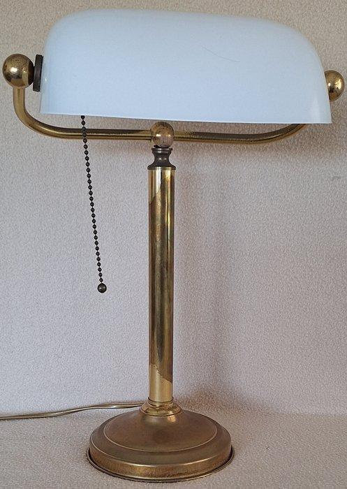 Bureaulamp - Notarislamp / Bankierslamp - Koper, Messing,, Antiek en Kunst, Curiosa en Brocante