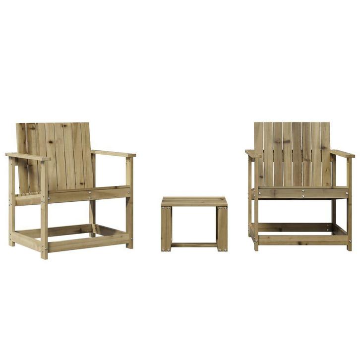 Grenen Loungeset 3-delig | Tweede Kansje | Voor de doe-he..., Tuin en Terras, Tuinsets en Loungesets, Nieuw, Hout, Loungeset, 2 zitplaatsen