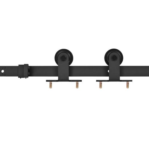 Schuifdeur Set 183cm Zwart - Retour Deal -40% Korting!, Doe-het-zelf en Bouw, Deuren en Vliegenramen, 80 tot 100 cm, Schuifdeur