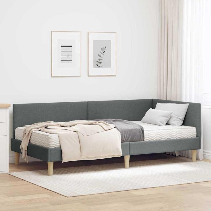 vidaXL Hoekbedframe met Matras Anders met hoofdeinde 2 pcs, Huis en Inrichting, Slaapkamer | Bedden, Nieuw, Verzenden