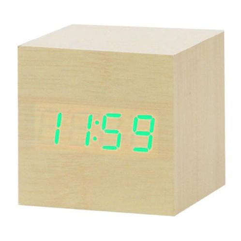 Buitensporig inval Sada ② Houten Digitale LED Klok - Wekker Alarm Snooze Helderheid A — Accessoires  pour la Maison | Horloges — 2ememain